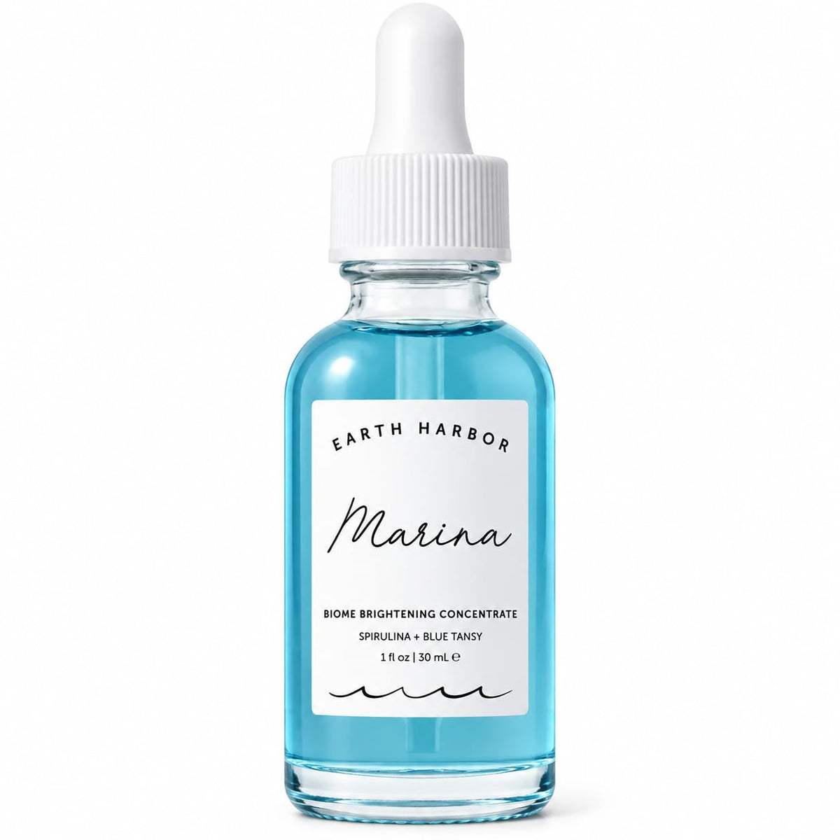 Earth Harbor Marina Biome Concentrate, Squalane & Blue Tansy Facial Serum