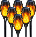 Solar Torch Light with Flickering Flame for Halloween Decorations ( 6 pack )