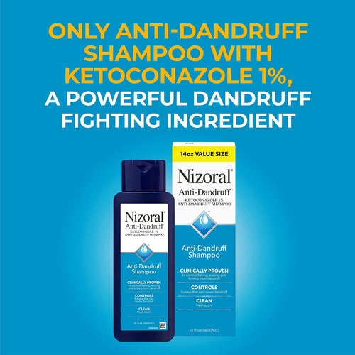 Anti-Dandruff Shampoo with 1% Ketoconazole, Fresh Scent, 14 Fl Oz