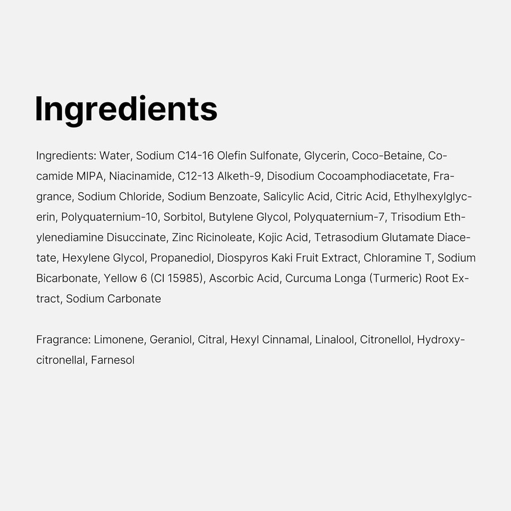 medicube Kojic Acid Turmeric Brightening Body Wash, 13.52 fl.oz