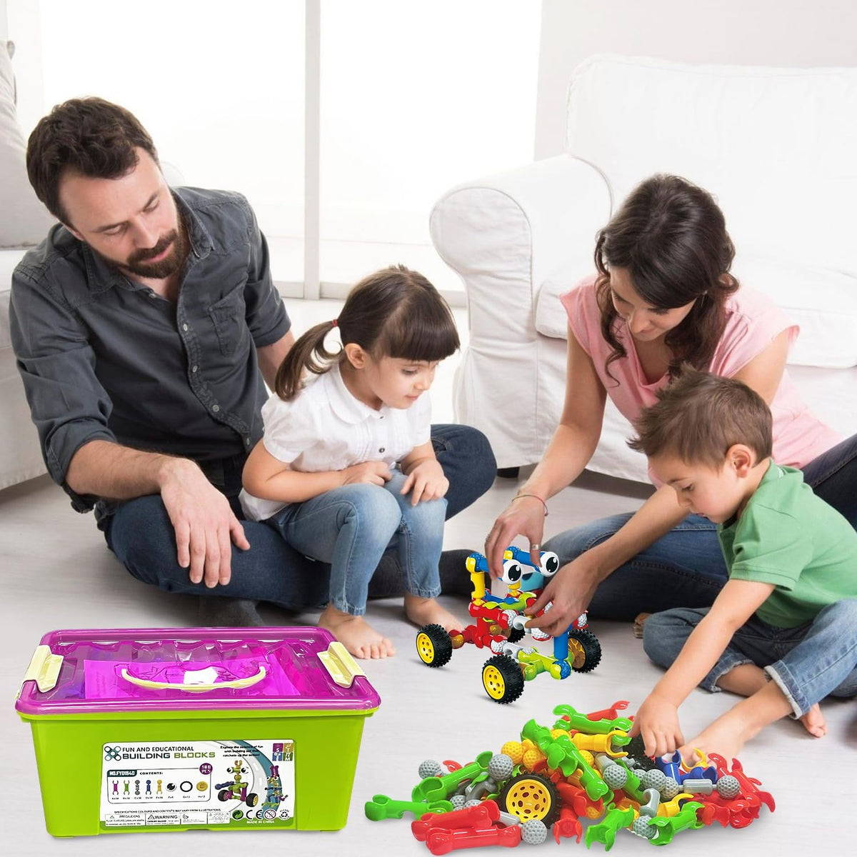 Huaker STEM Building Toys for 3 4 5 6 7 8 Year Old Boys Girls Birthday Gift