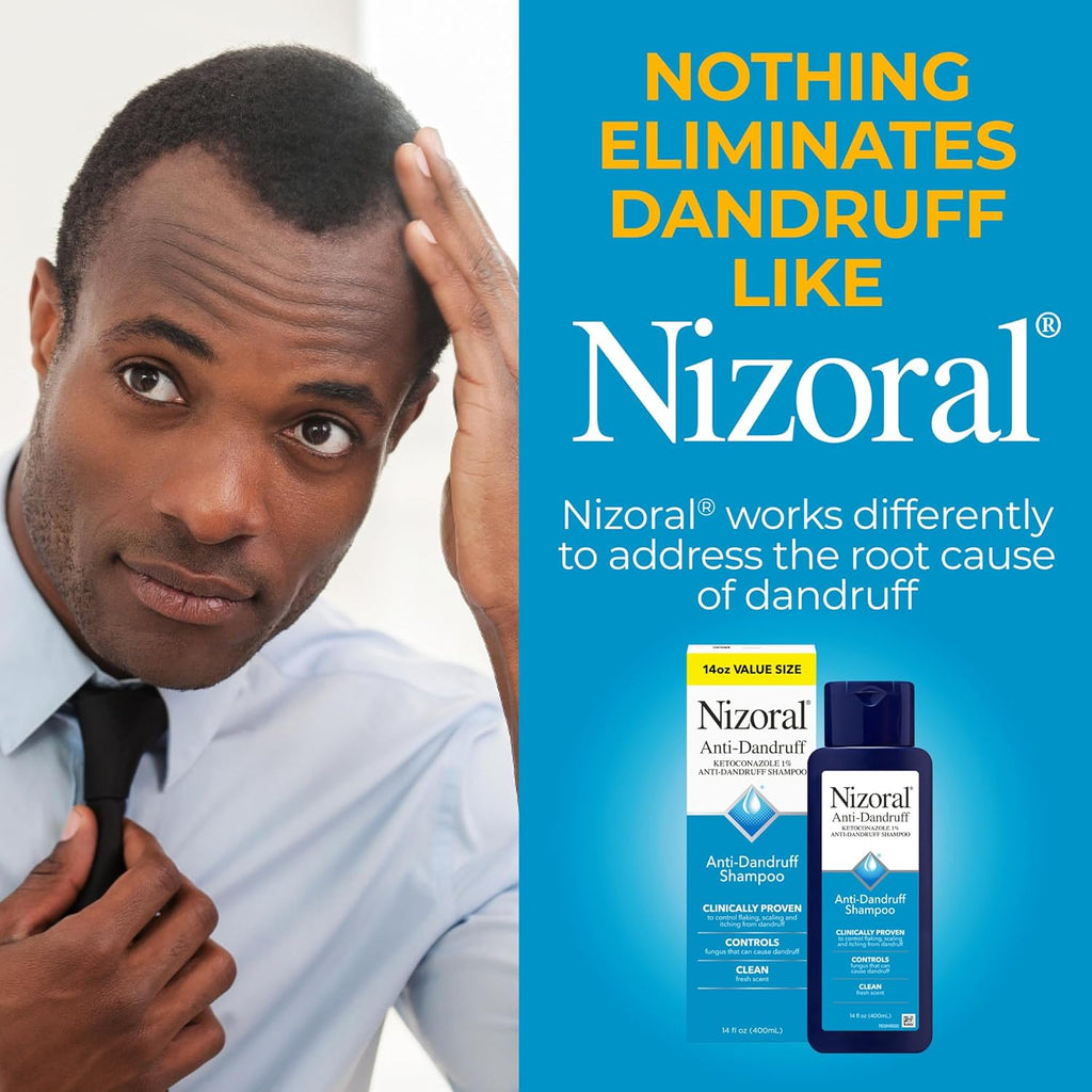 Anti-Dandruff Shampoo with 1% Ketoconazole, Fresh Scent, 14 Fl Oz